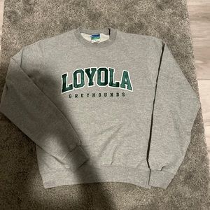 greyhounds crewneck Champion Loyola Green And Gray Size Mens Small￼